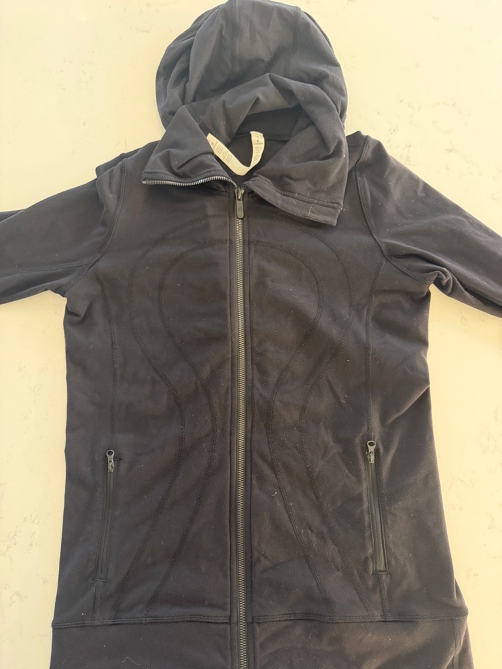 lululemon athletica Black Hooded Zip-Up Jacket